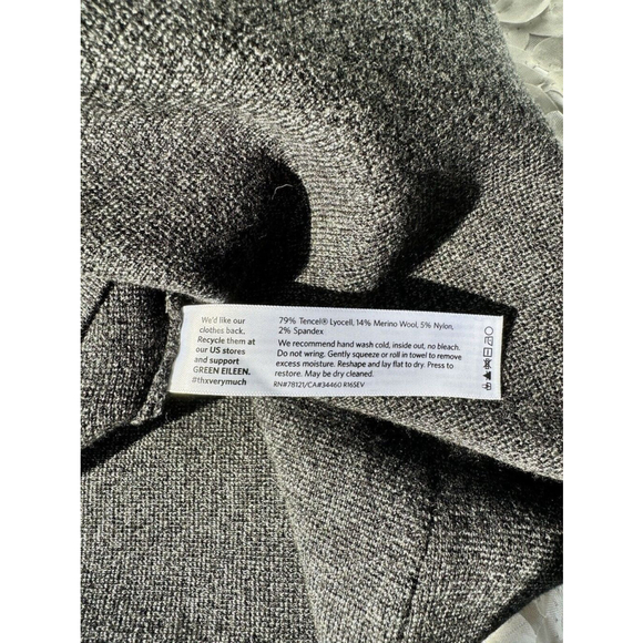 NWT EILEEN FISHER Woman’s $188 Stretch Knit Pull On Pencil Skirt Gray Size SP - Picture 7 of 9